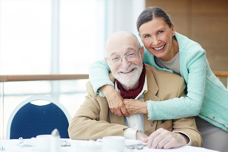 Caregiver supporting client